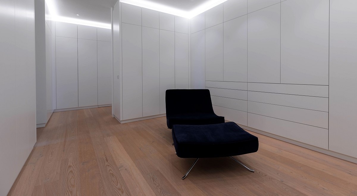 Holzfußboden geht auch farbig