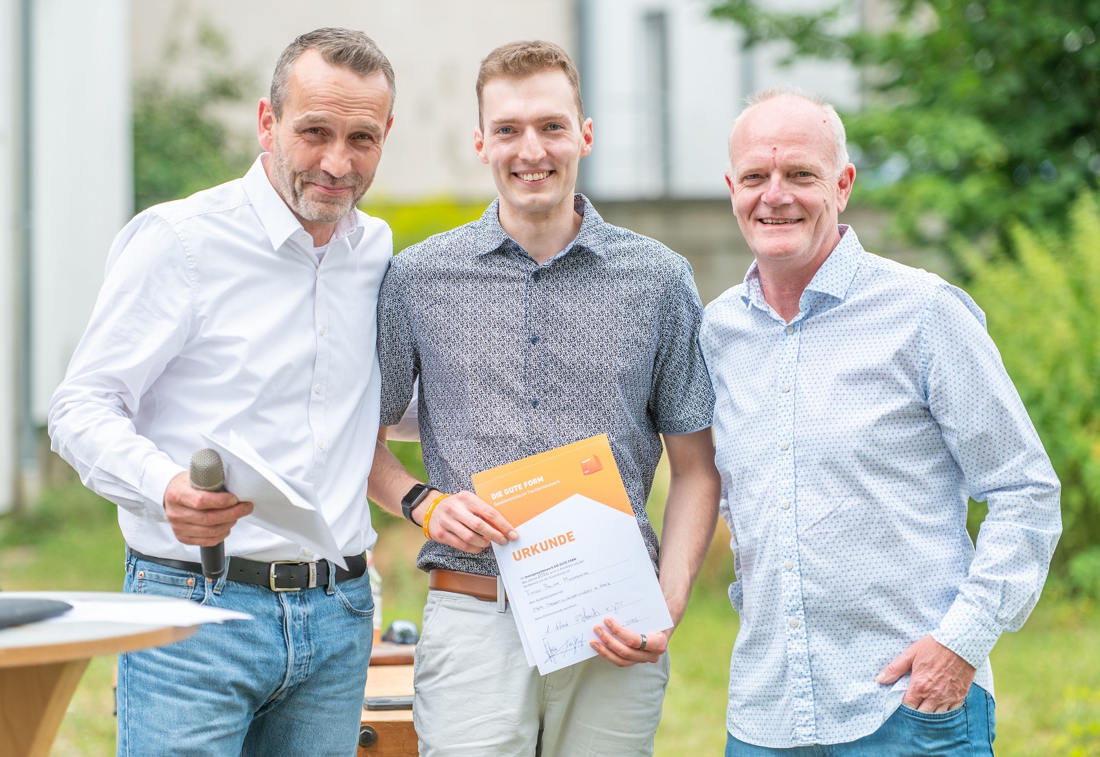 „Gute Form“: Timon Philipp Macharacek überzeugt die Jury mit seinem Highboard